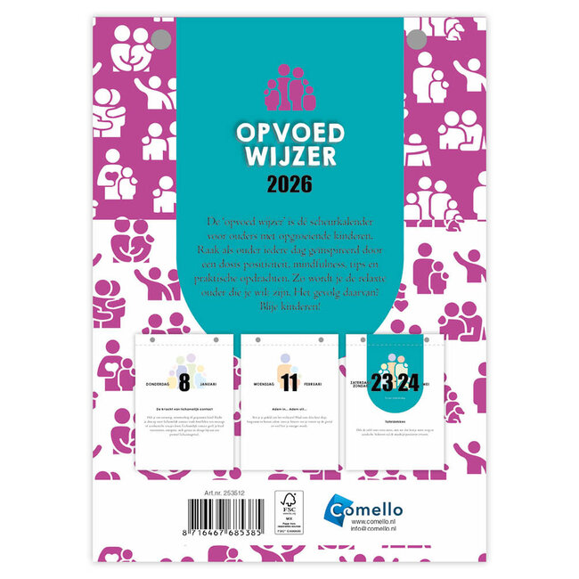 Comello Scheurkalender - 2026 - Opvoed Wijzer - 13x18cm