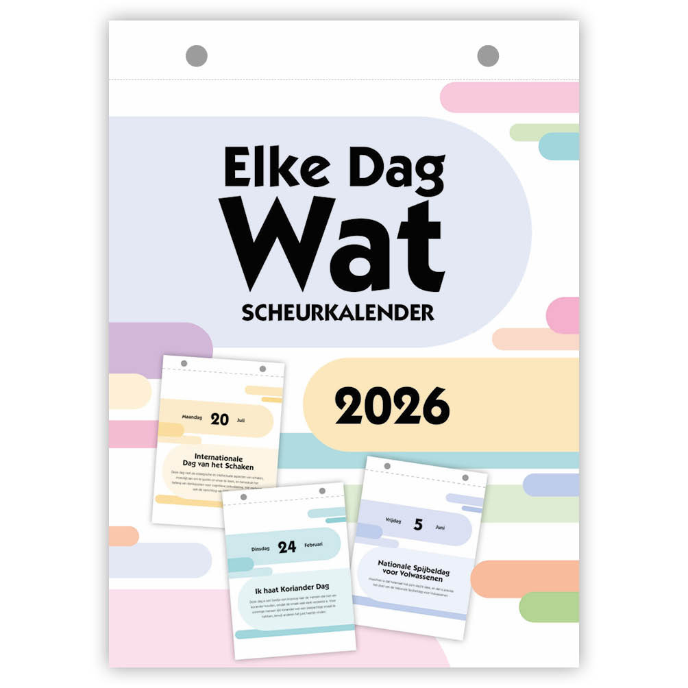 Scheurkalender - 2026 - Elke dag wat - 13x18cm