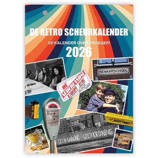 Comello Scheurkalender - 2026 - Retroscheurkalender - 13x18cm