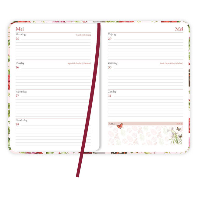 Comello Week agenda - 2026  - Janneke Brinkman - Sundaville -12.7x17.8cm