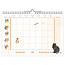 Comello Familie weeknotitiekalender - 2026 - Oblong - Franciens katten - 29.7x21cm