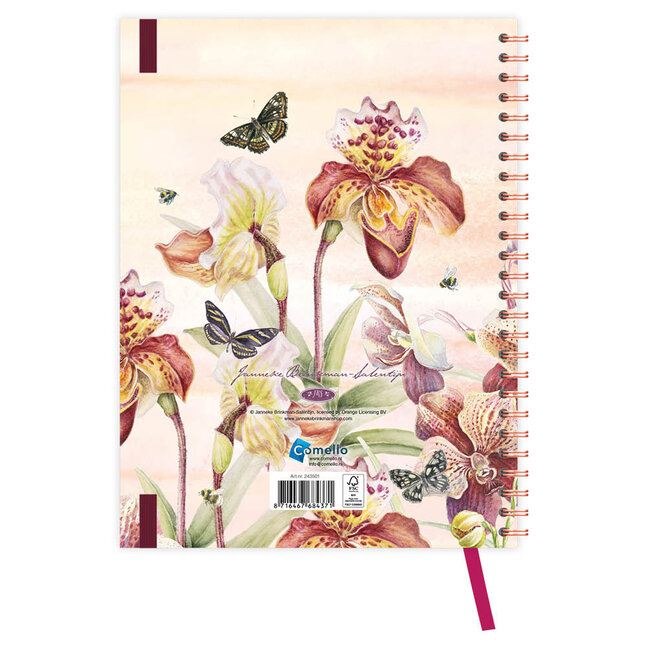 Comello Bureau agenda - 2026 - Janneke Brinkman - Orchidee - 17,6x23,8cm