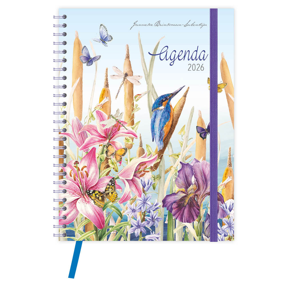 Bureau agenda - 2026 - Janneke Brinkman - IJsvogel - 17,6x23,8cm