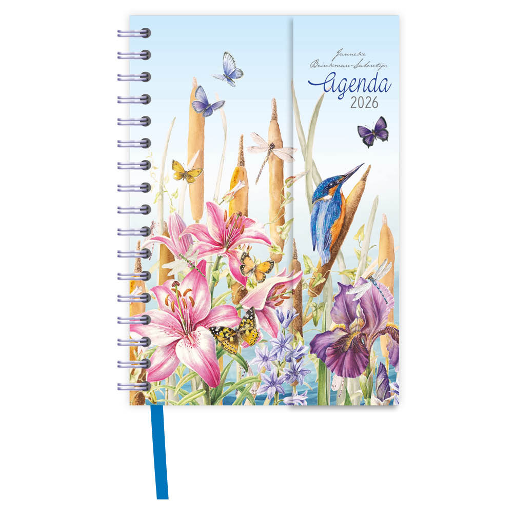 Spiraal agenda - 2026 - Janneke Brinkman - IJsvogel - 11x15.5cm