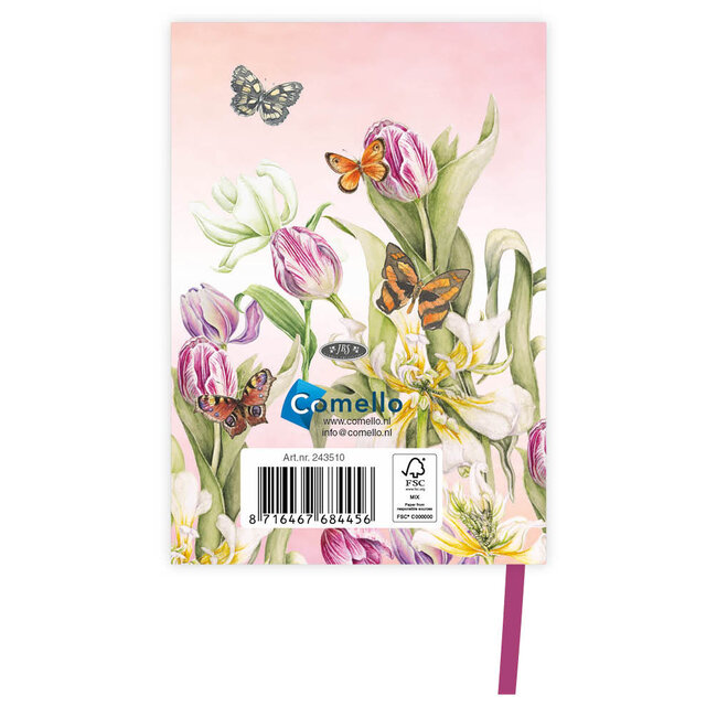 Comello Zak agenda - 2026 - Janneke Brinkman - Tulp - 8.3x11.5cm