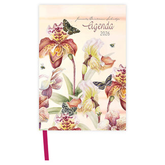 Comello Zak agenda - 2026 - Janneke Brinkman - Orchidee - 8.3x11.5cm