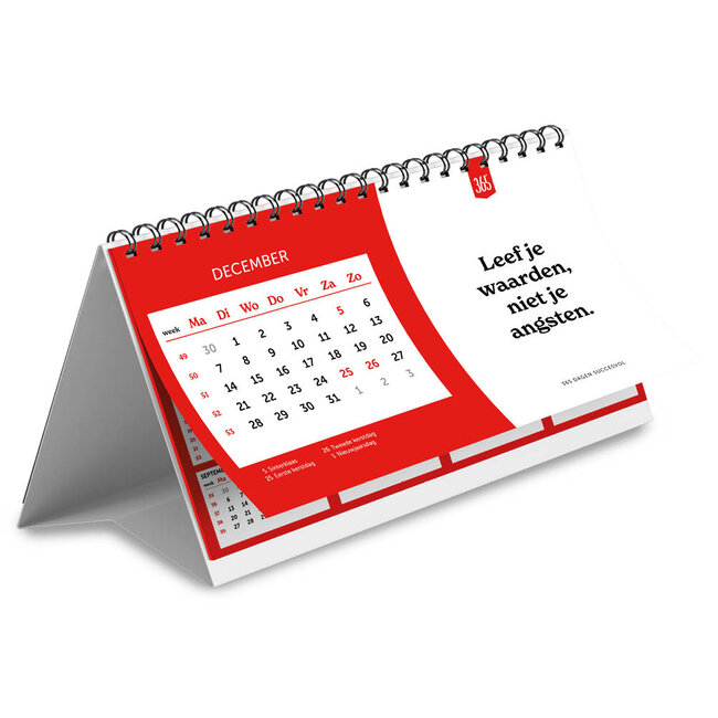 Comello Bureau kalender - 2026 - 365 dagen succesvol - 21x14cm