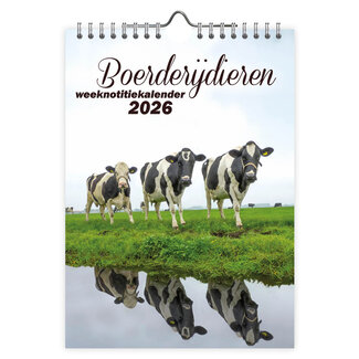 Comello Week notitiekalender - 2026 - Boerderijdieren - 16,5x23cm