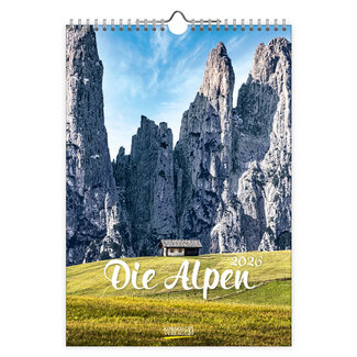 Comello Kalender - 2026 - Alpen - 23.5x33.5cm