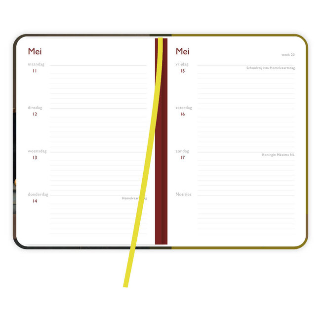 Comello Week agenda - 2026 - Henk Helmantel - 12.7x17.8cm