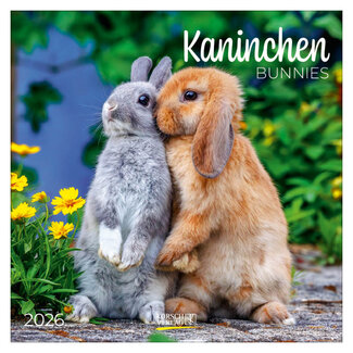 Comello Kalender - 2026 - Konijnen - 30x30cm