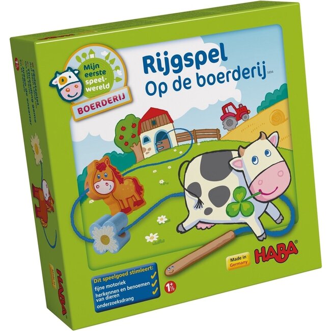 Haba Rijgspel - Op de boerderij - 1.5+