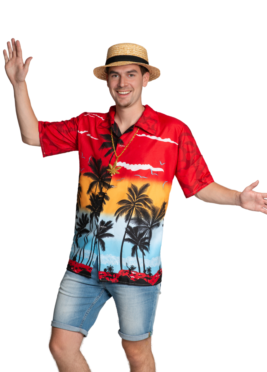 Shirt - Hawaii - Red paradise - L/XL