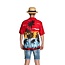 Partychimp Shirt - Hawaii - Red paradise - L/XL