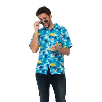 Partychimp Shirt - Hawaii - Blauw - L/XL
