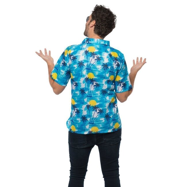 Partychimp Shirt - Hawaii - Blauw - S/M