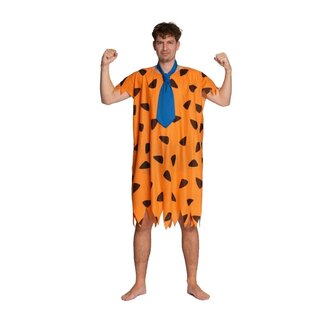 Partychimp Kostuum - Fred Flintstone - Tuniek & stropdas - M/L