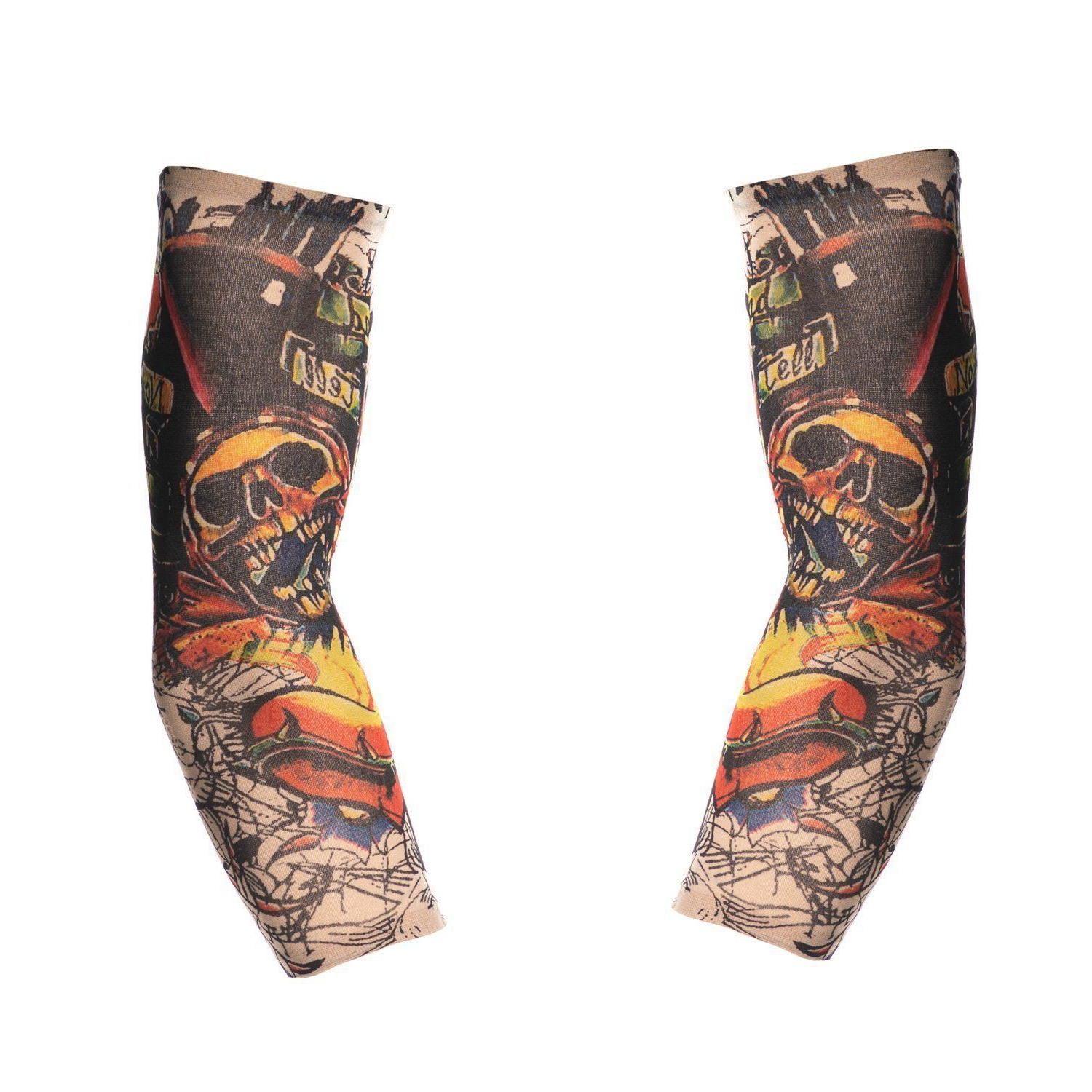 Tattoo sleeves - Schedels - Gekleurd - 2st.