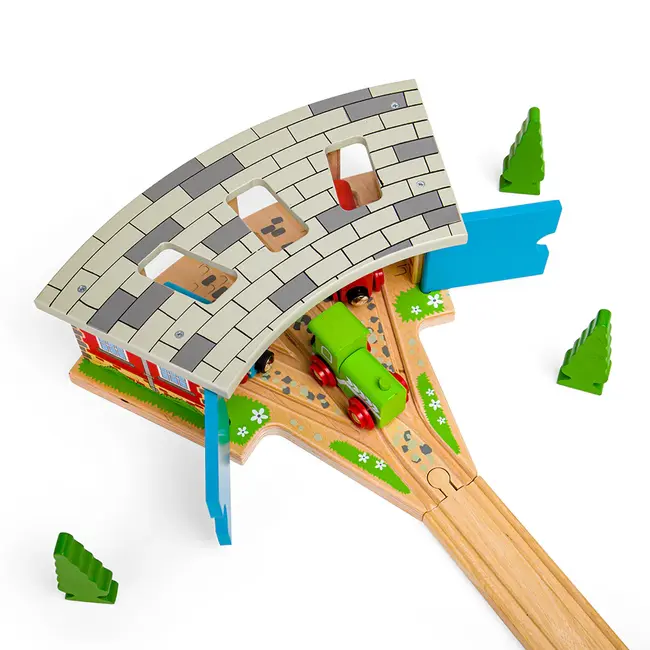 BigJigs Rails - Remise - Voor 3 treinen