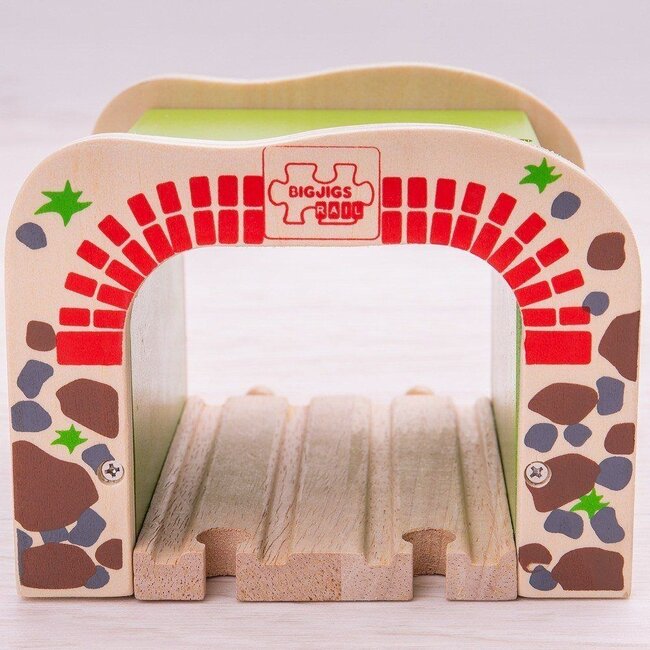 BigJigs Rails - Dubbele tunnel