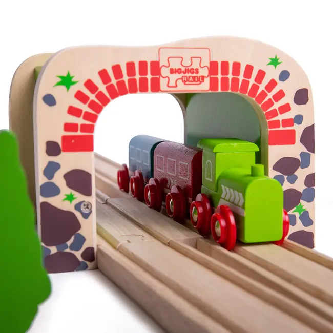 BigJigs Rails - Dubbele tunnel