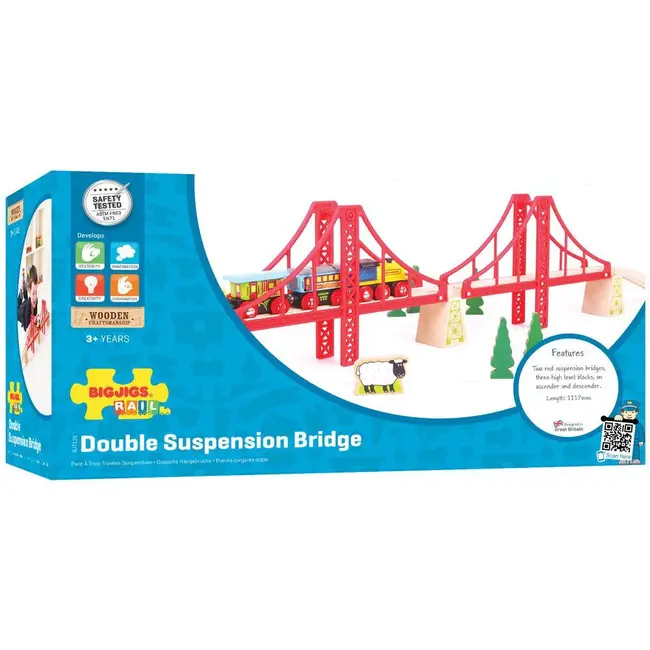BigJigs Rails - Dubbele hangbrug