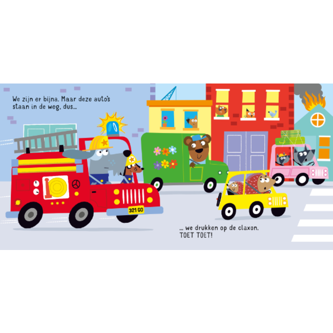 Boek - Meerijden in een brandweerauto - Met geluiden