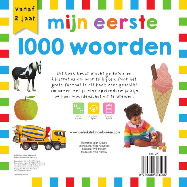 Harlekijn Boek - Mijn eerste 1000 woorden - 2+