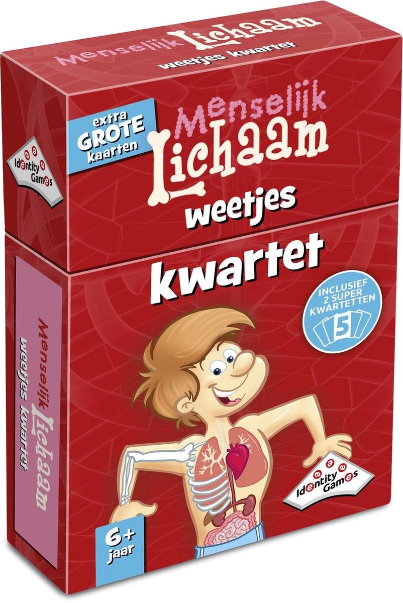 Spel - Kwartet - Menselijk lichaam weetjes - 6+