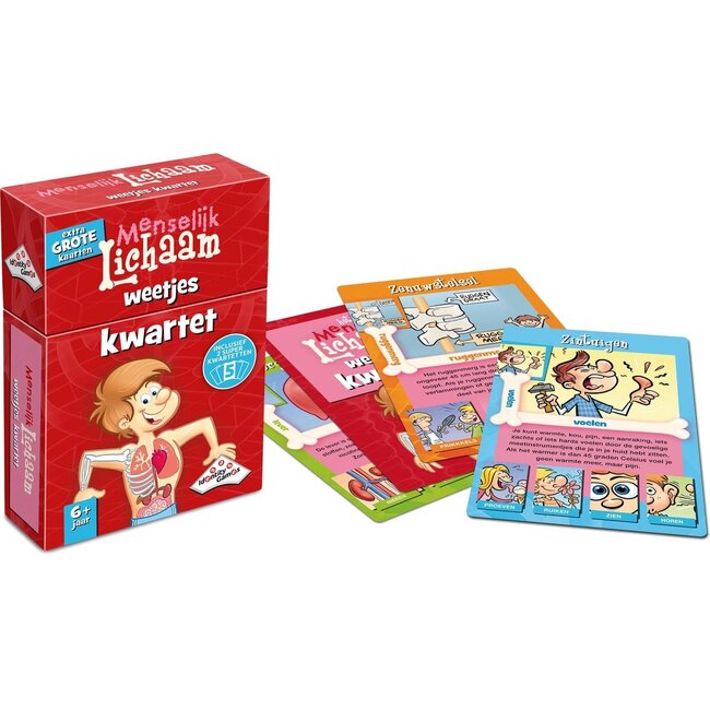 Spel - Kwartet - Menselijk lichaam weetjes - 6+