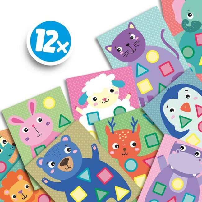 SES Knutselen - Mijn eerste sticker mozaïeken - 1-4jr.