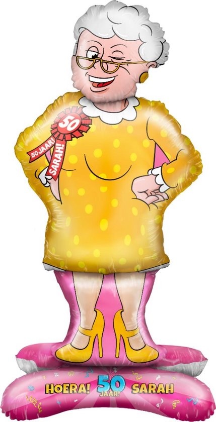 Folieballon - Sarah - 50 - 90cm - Niet geschikt voor Helium