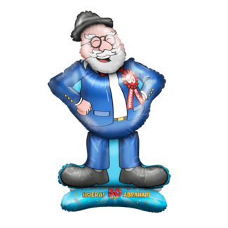 Paperdreams Folieballon - Abraham - 50 - 90cm - Niet geschikt voor Helium