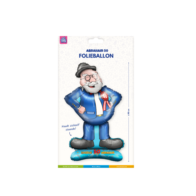 Paperdreams Folieballon - Abraham - 50 - 90cm - Niet geschikt voor Helium