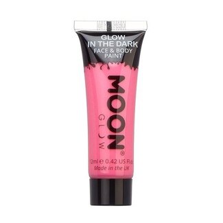 Haza-Witbaard Schmink - Glow in the dark - Roze - 12ml