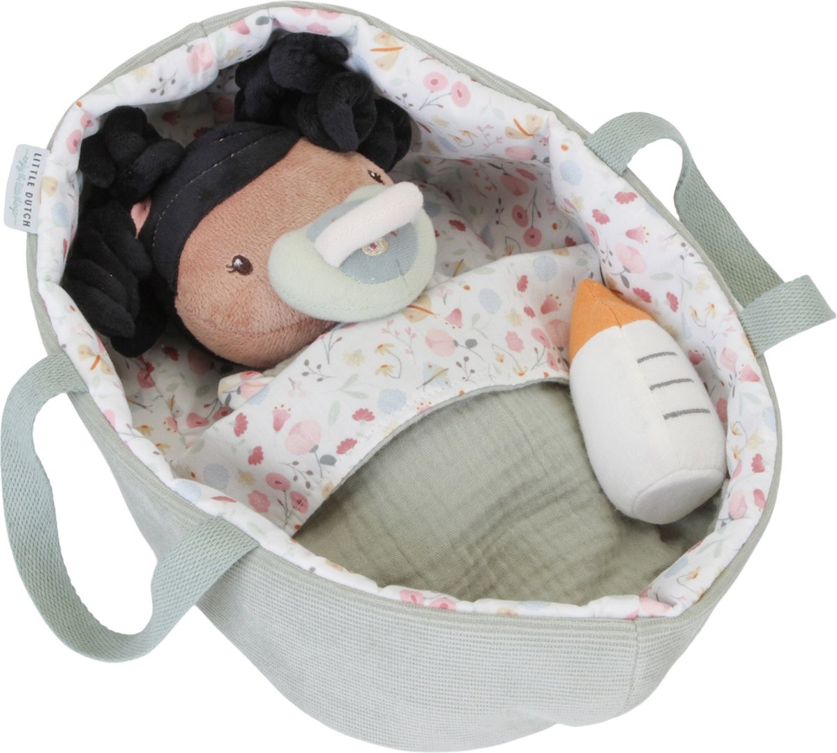 Pop - Baby Evi - In draagmand - Met toebehoren