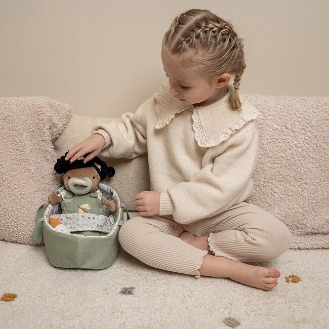 Little Dutch Pop - Baby Evi - In draagmand - Met toebehoren