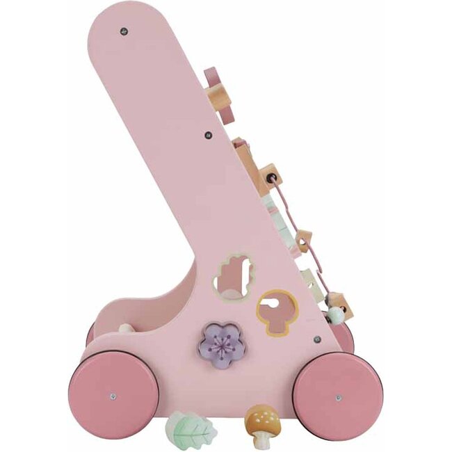 Little Dutch Babywalker - Loop / duwwagen - Fairy Garden - Met activiteiten - Roze