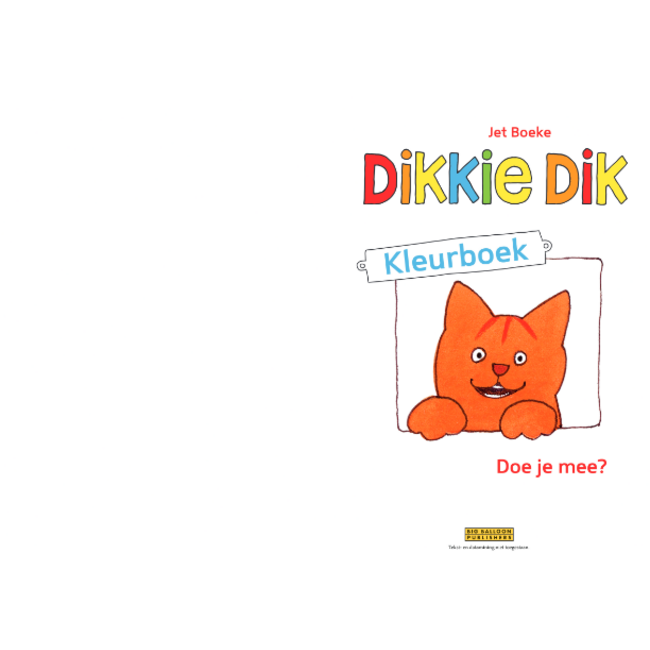 Harlekijn Boek - Kleurboek - Dikkie Dik