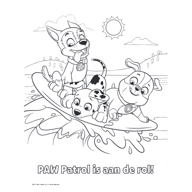 Harlekijn Boek - Kleurboek - Paw patrol