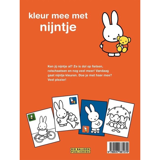 Harlekijn Boek - Kleurboek - Kleur mee met Nijntje