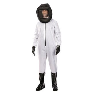 Haza-Witbaard Kostuum - Hazmat pak - Gevaarlijke stoffen - M/L