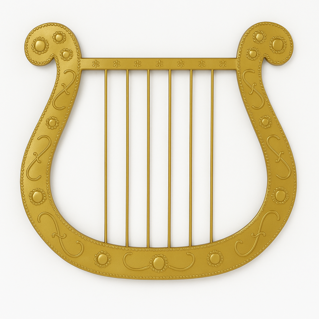 Harp - Plastic - 25x30cm