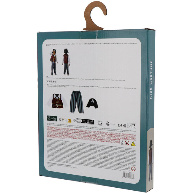 Folat Kostuum - Piraat - 3dlg - mt.116/128