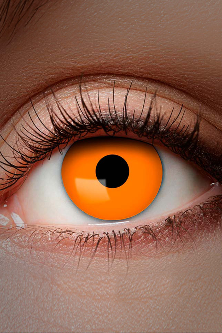 Lenzen - Oranje - UV / blacklight - Maandlenzen