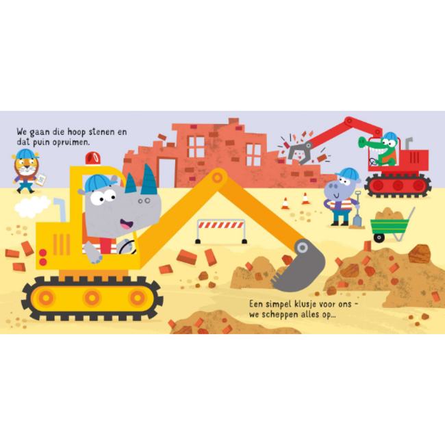 Boek - Meerijden op een graafmachine!  - Met geluid