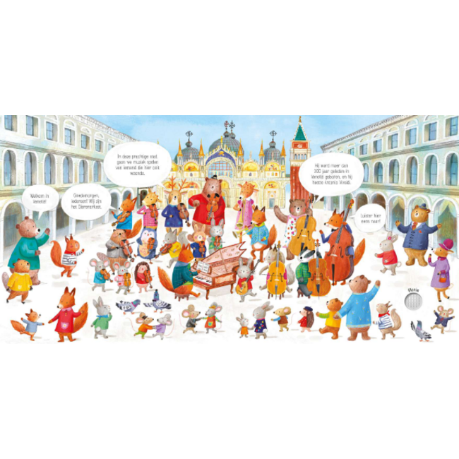 Boek - Het dierenorkest speelt Vivaldi - Met geluid