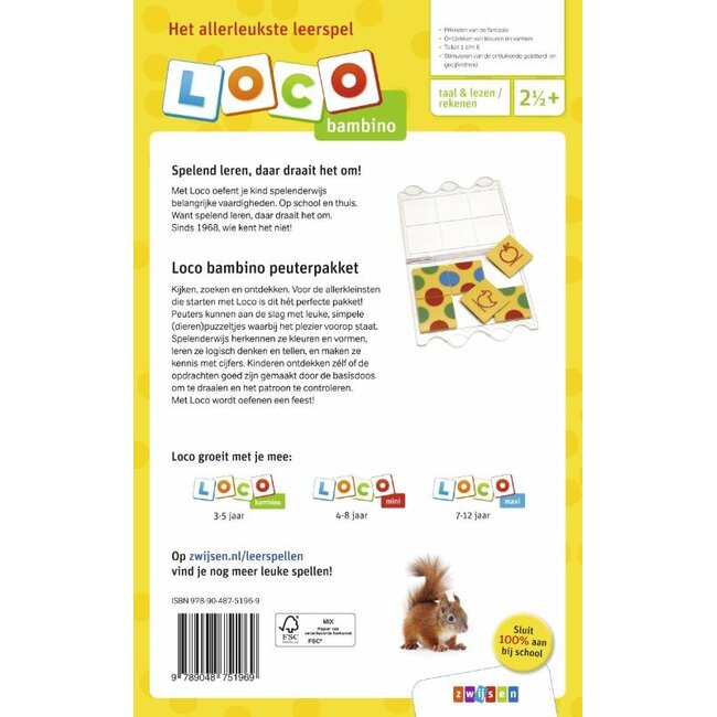 Loco Leerspellen Loco Bambino - Pakket - Peuterpakket - 3-5 jaar