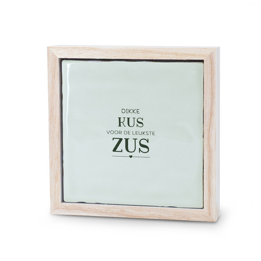 Liefs in een lijstje - Een kus voor de leukste zus