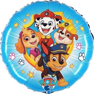Folieballon - Paw patrol in actie - 45cm - Zonder vulling